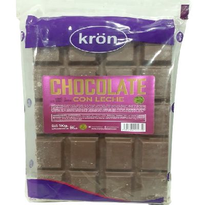 KRON  TABLETA CHOCOLATE LECHE 1KG